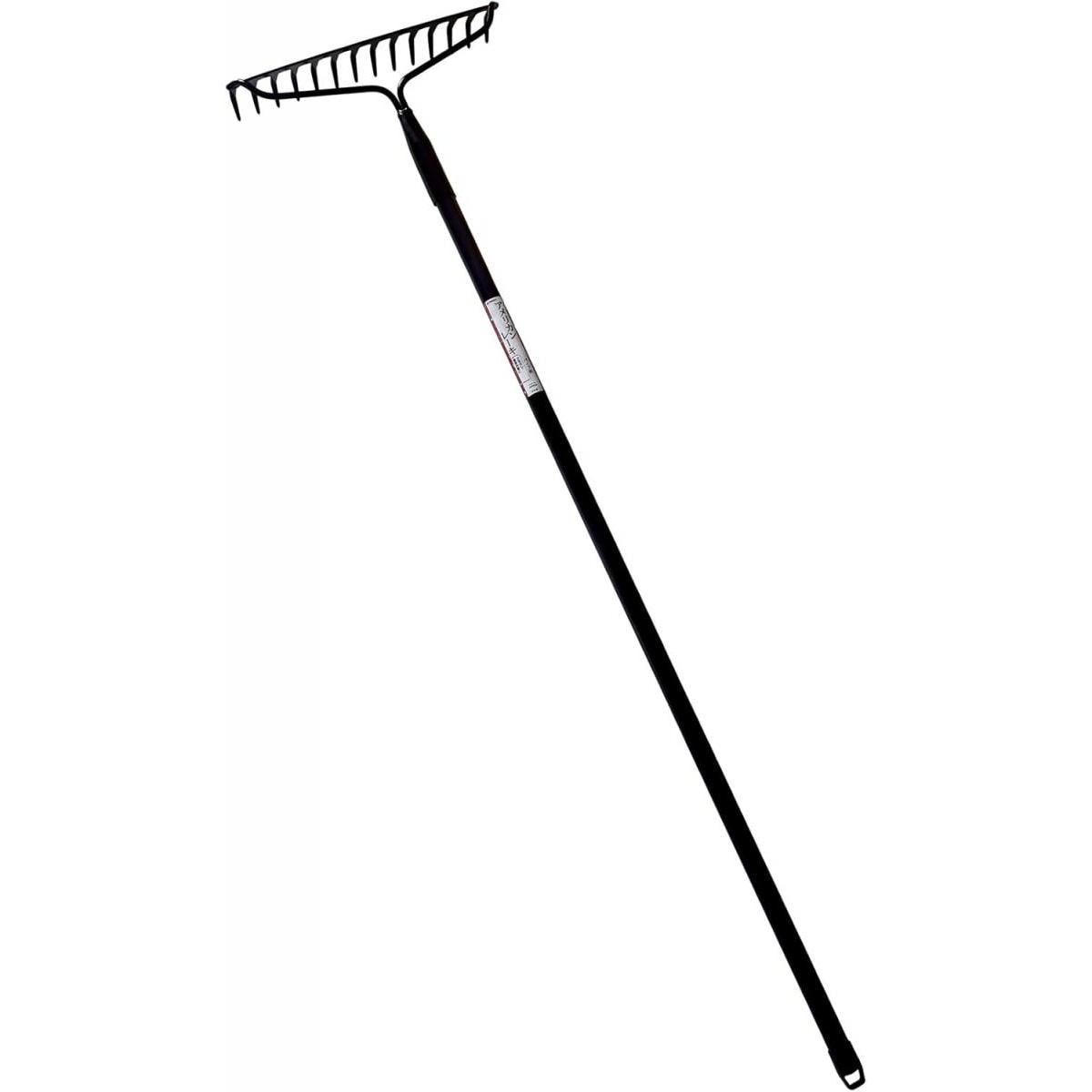 高儀 パイプ柄 アメリカンレーキ 14本爪 草集め 集草 土ならし レーキ