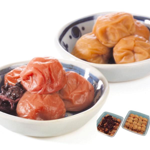 和歌山 紀州南高梅 つぶれ梅 Bセット うす塩味 しそ風味 各1kgx1 SISK