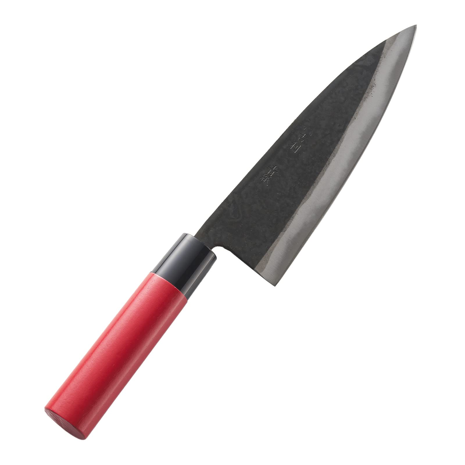 野菜包丁 剣型 大 収獲用 赤柄 国産 日本製 鉄 鋼 キャベツ レタス ブロッコリー 白菜 チンゲン菜などに