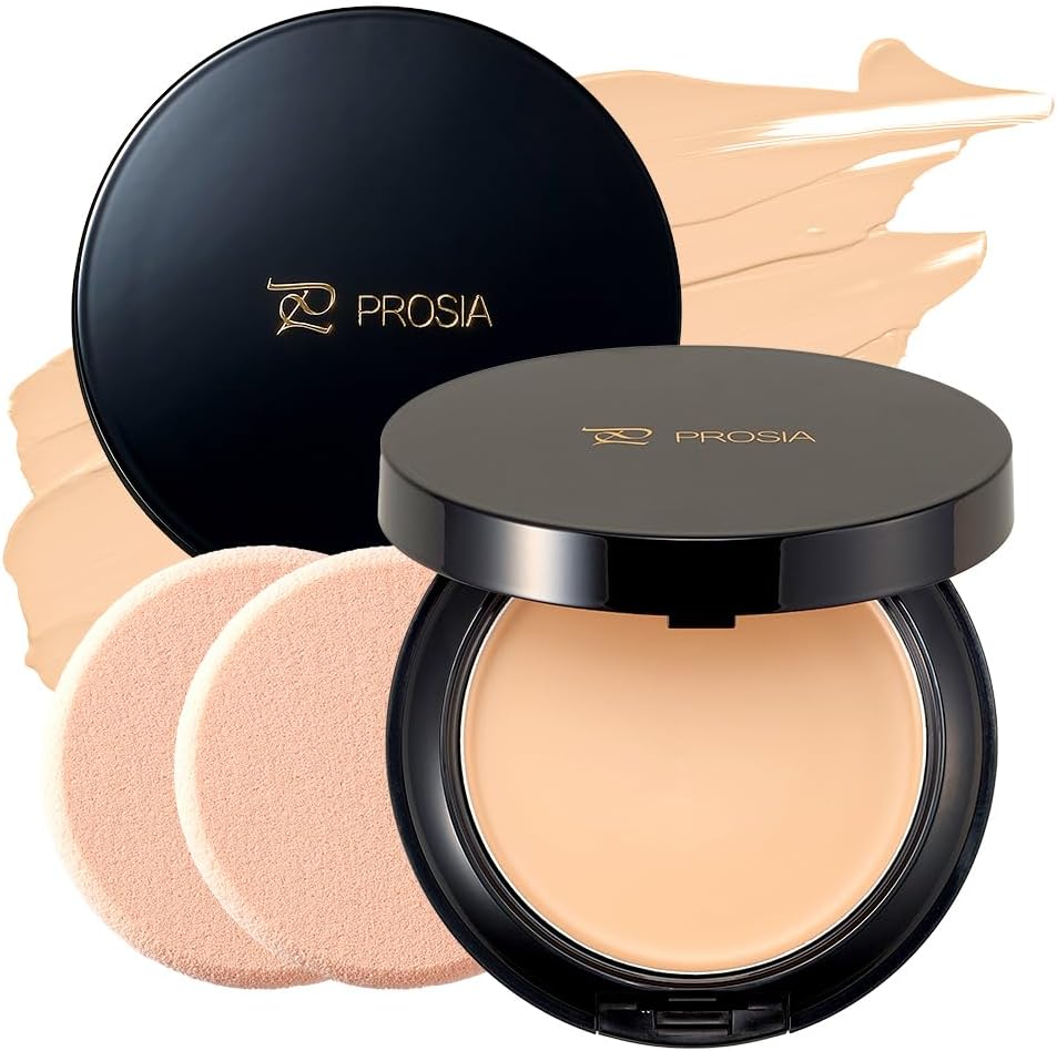 PROSIA プロシア クリームファンデーション ライトベージュ プロシアファンデーション 本体 11.5g ツヤ つや肌 エマルジョン 潤い 高カバー カラ SPF50+ PA++++ アイメディア