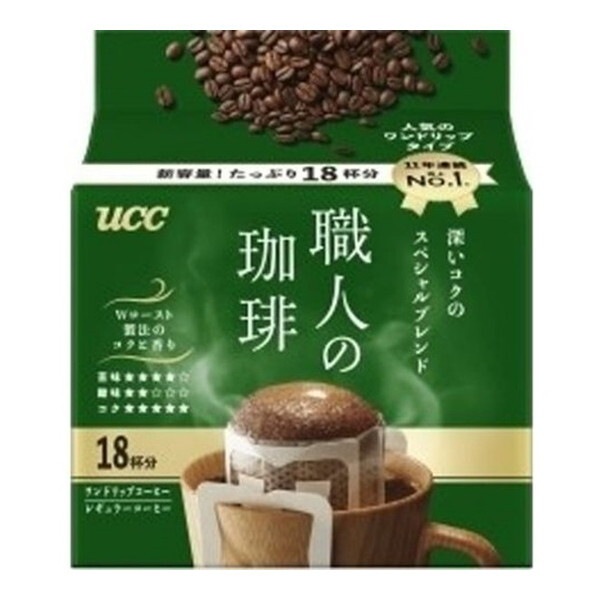 UCC 職人の珈琲 ワンドリップコーヒー 深いコクのスペシャルブレンド 18Px12 メーカー直送
