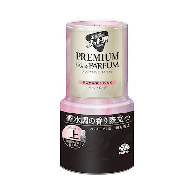 他サイト： アース製薬 お部屋のスッキーリ！　プレミアムリッチパルファム ロマンスピンク 400ml ヘヤスツキリPRパルフアムRPの商品画像