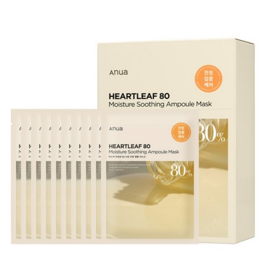 ドクダミ 80 水分鎮静アンプルマスクパック, 27ml*10ea (水分鎮静/高濃縮アンプル/ ドクダミエキス80%/高密着シートマスク/鎮静ケア) 5,544円