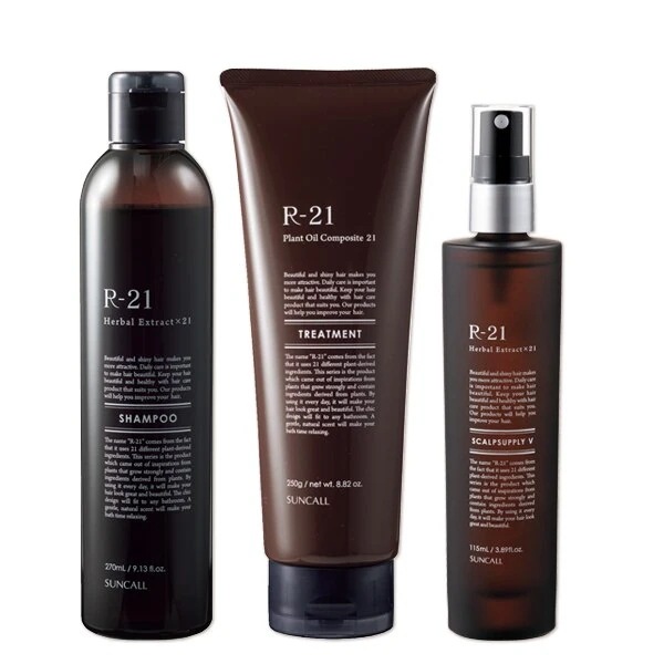 R-21シャンプー270mL+トリートメント250g+スキャルプサプリV115mL 4,700円