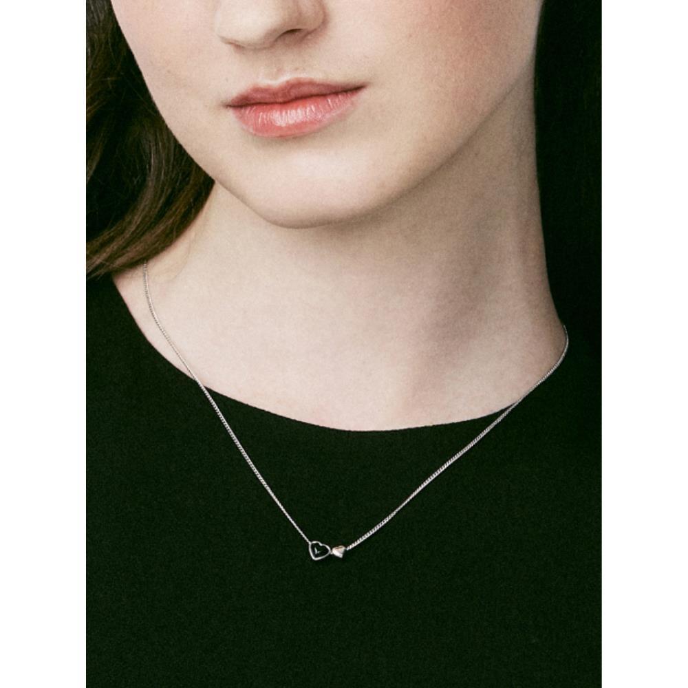 VINTAGE HOLLYWOOD Petit Two Heart Necklace VH249ONE003M