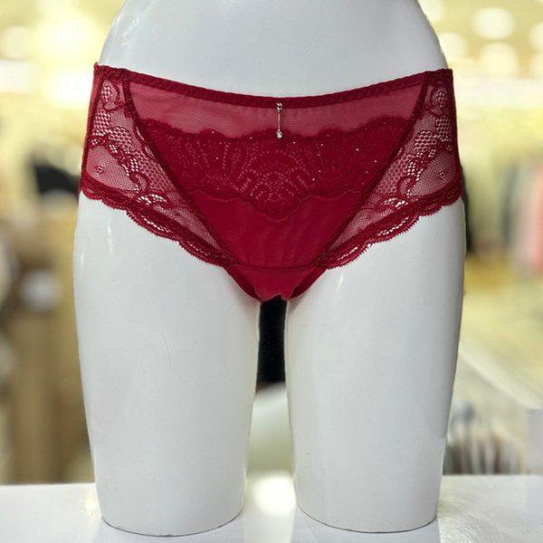 クチュールスパンコールレース女性パンティーBP977AL RED_DG
