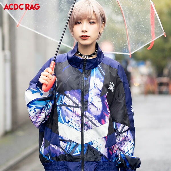 カヲルシンジ ナイロンジャケット エヴァンゲリオン Eva キャラクター 長袖 アウター ブルゾン ジャケット 原宿 コート 新作商品 レディース ファッション 病みかわいい ロック パンク メンズ 原宿系