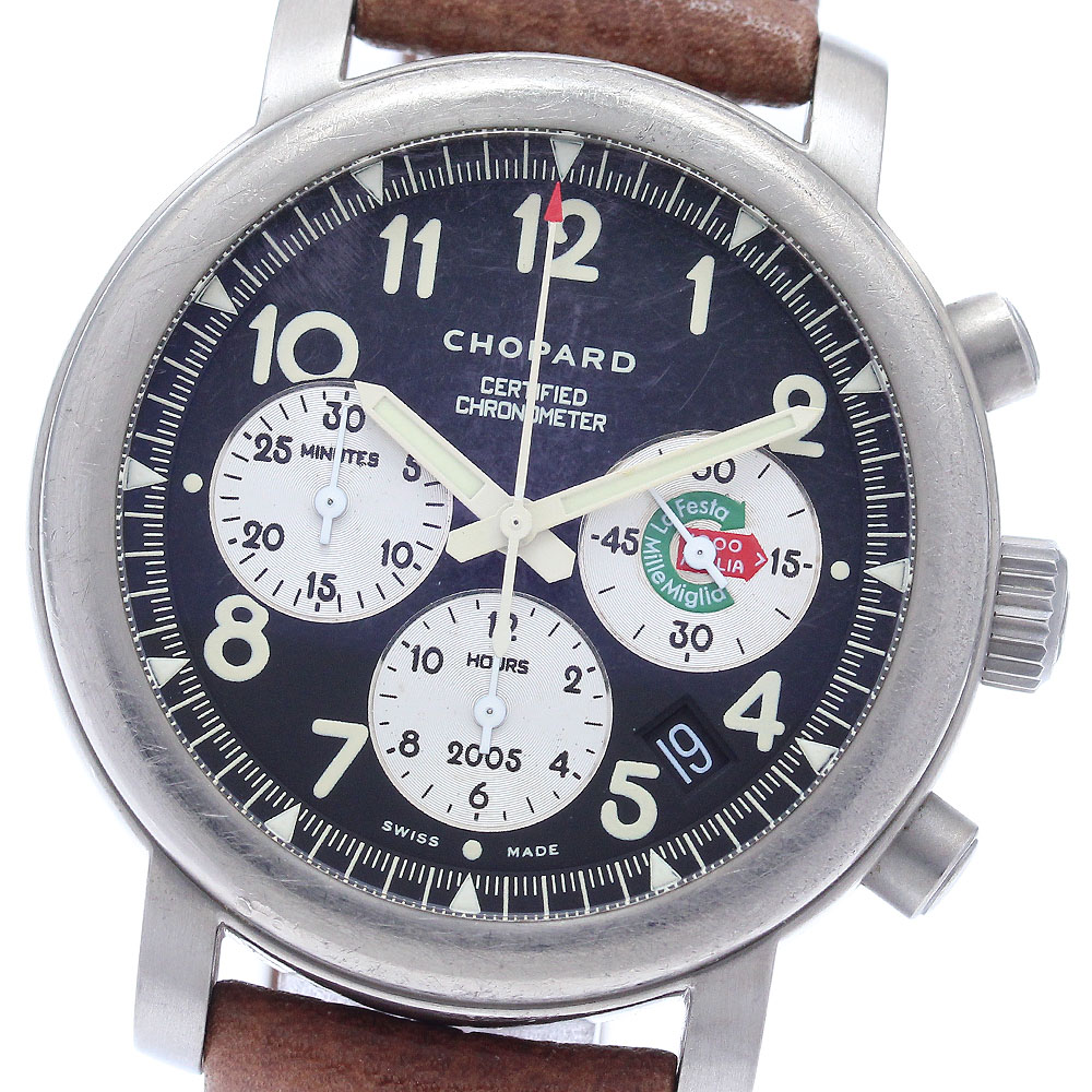 ショパール Chopard 8407 ミッレミリア クロノグラフ 自動巻き メンズ _879635【中古】