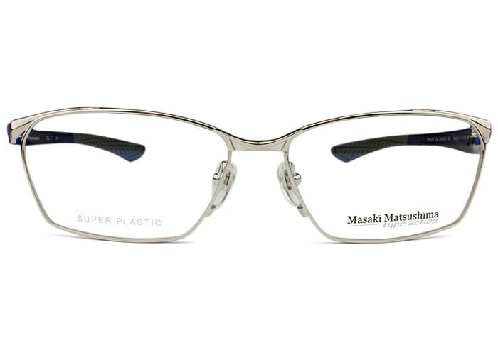 メガネ mfs-129 c.1 シルバー/ネイビーパール メガネ めがね 日本製 メンズ
