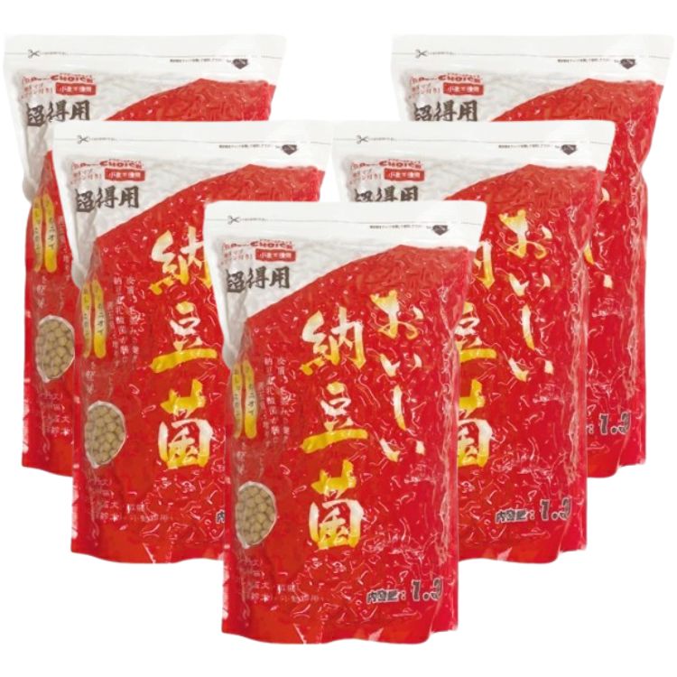 5袋セット オフィスピースワン ドクターズチョイス おいしい納豆菌 粒タイプ 1.3kg 納豆菌 栄養補助 犬 猫 乳酸菌