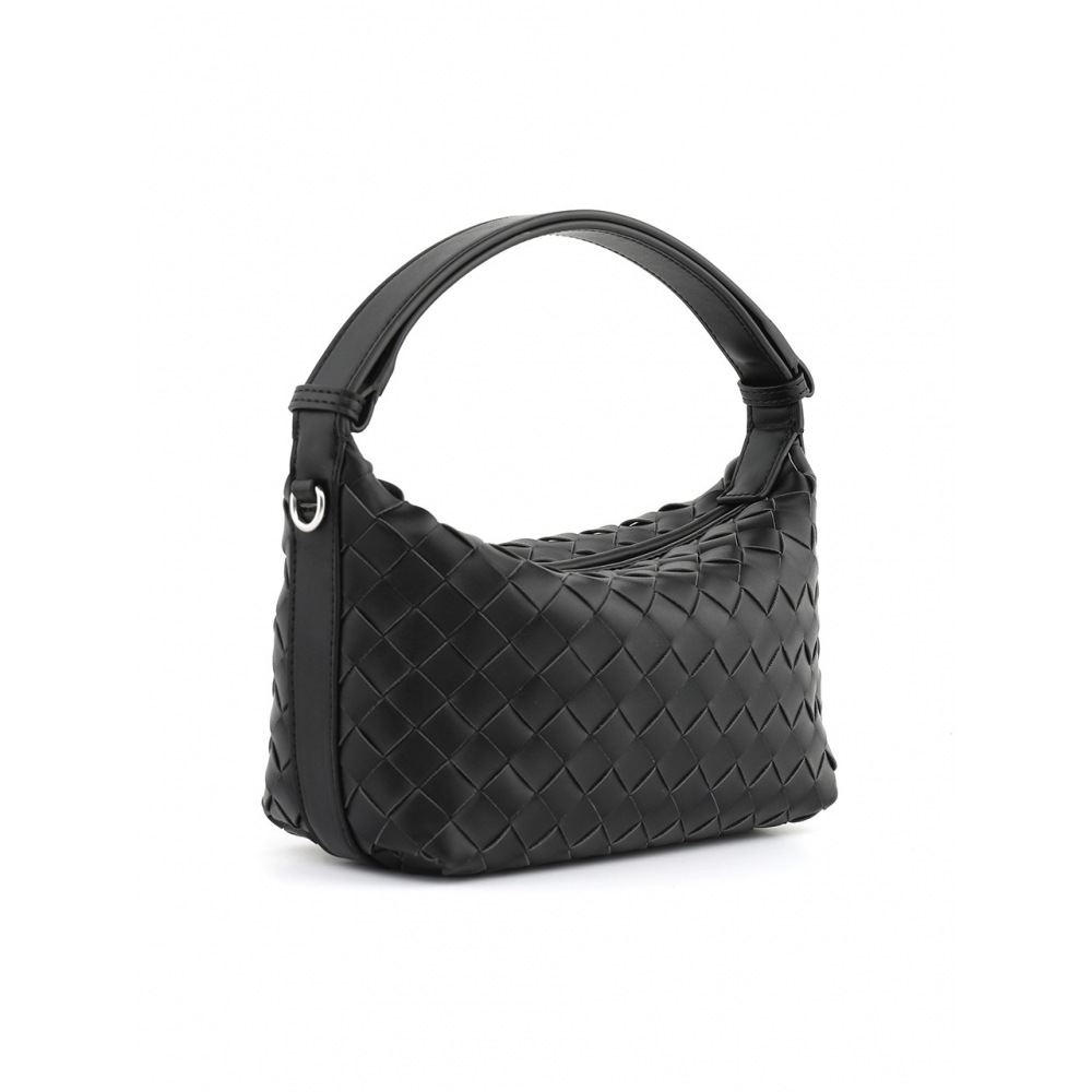 MONSAC モナックトレッセウィービングトートショルダークロスバッグブラック AP12 2690 BK