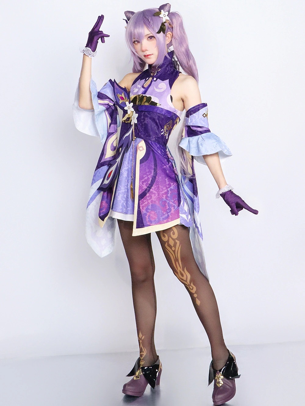刻晴 原神 コスプレ 璃月七星 玉衡星 Keqing セットアップ