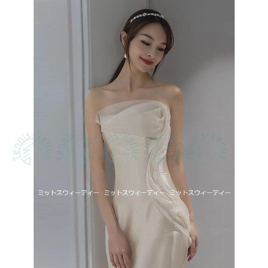 ウェディングドレス マーメイドラインドレス ウエディングドレス 二次会 花嫁 パーティードレス 披露 11,630円