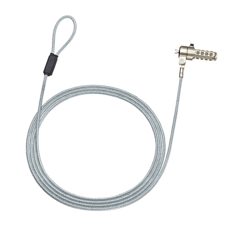 （まとめ買い）Noble Wedgeスロット対応セキュリティワイヤー ダイヤル錠 SLE-36S [x3]