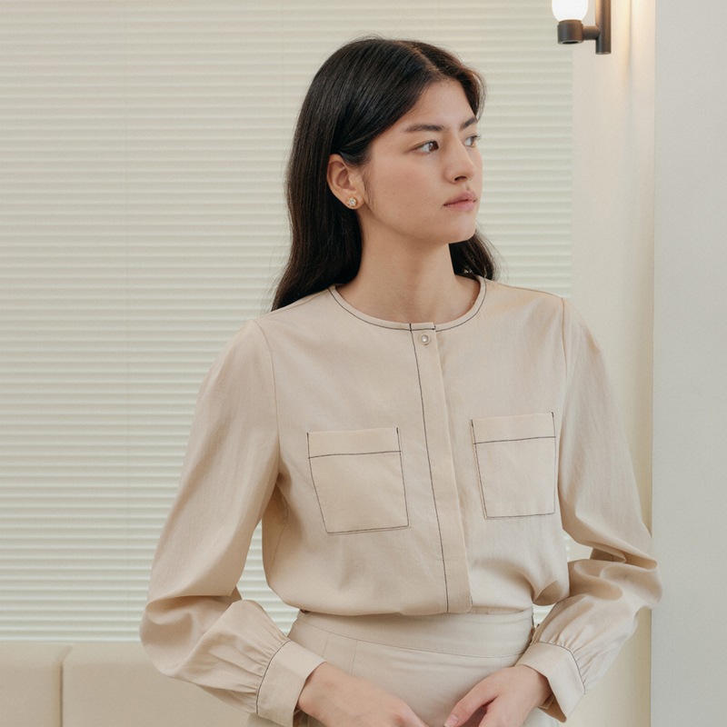 ラインステッチシャツ [2カラー]