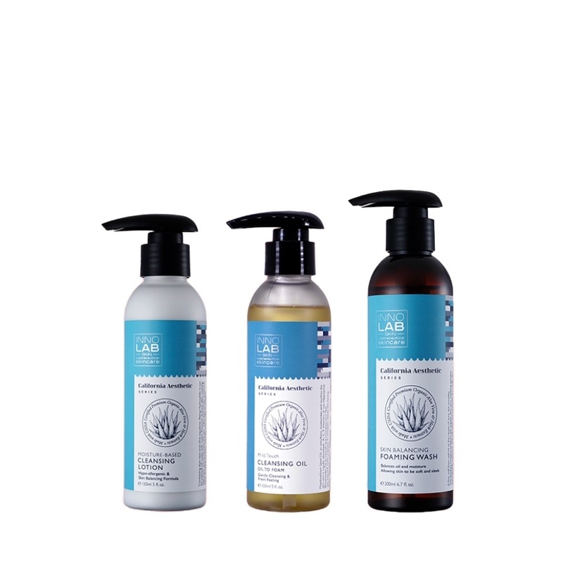 [INNOLAB][セット]ディープクレンジング3種（クレンジングローション+オイルツーフォーム+フォーミングウォッシュ）