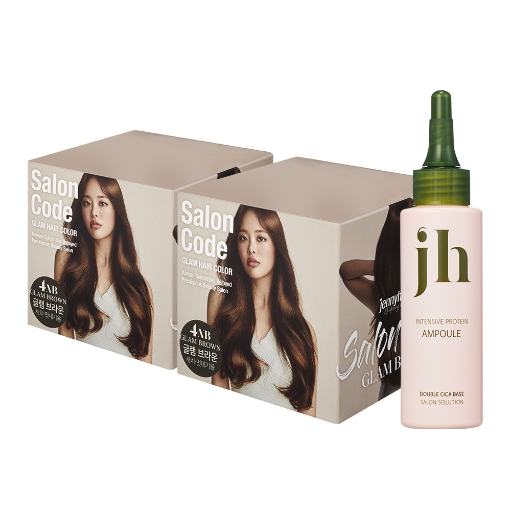 [全2set]ジェニーハウスニューサロンコードグラムヘア染毛剤（カラー5種タック1）/ゼリータイプ+高濃縮プロテインアンプル100ml贈呈 4,248円