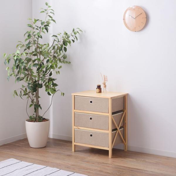 収納 チェスト 3段 引き出し 折りたたみ 収納棚 コンパクト