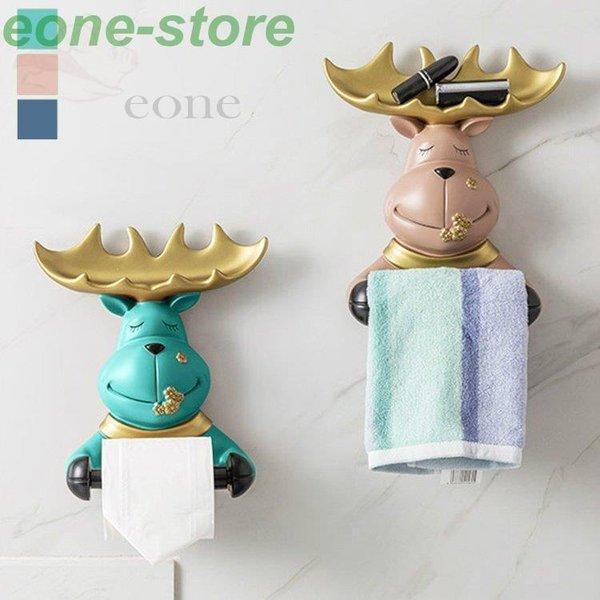 日用品雑貨 トイレ用品 トイレットペーパーホルダー タオルかけ ユニーク 小物入れ スマホ置き場 動物 花 ピンク グリーン ブルー 20