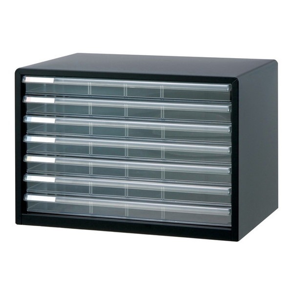 A3L-77 アバンテV2レタ-ケース A3 浅7段 クロ