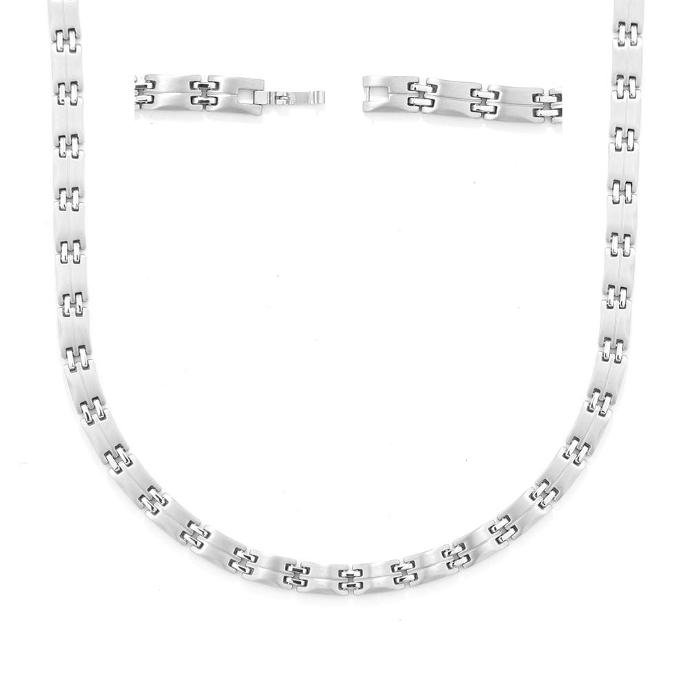 はち 純度99.99％ 33粒 ゲルマニウム ネックレス 純チタン 健康 ネックレス 静電気除去 高級品 ジュエリー 50cm (シルバー) 10,266円