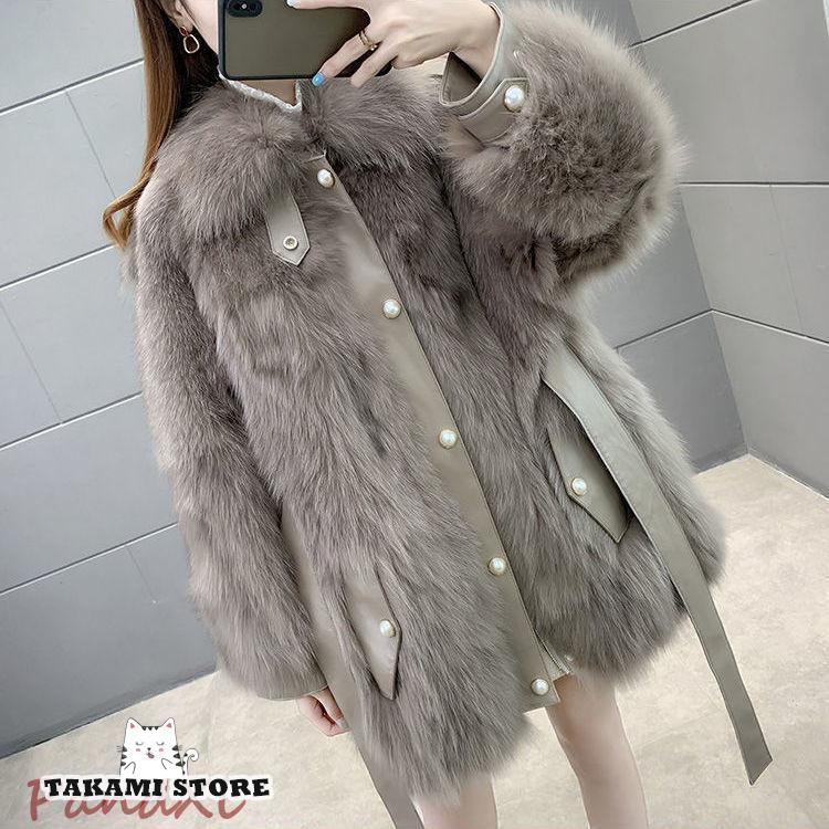 秋冬 レディース ファーコート 毛皮コート 保温 防風 レディースコート フェイクファー アウター ジャケット　暖かい OL　通勤　レディースアウター