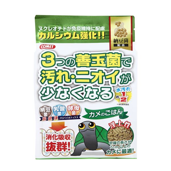 （まとめ） コメット カメのごはん 納豆菌 450g （ペット用品） (×5セット)