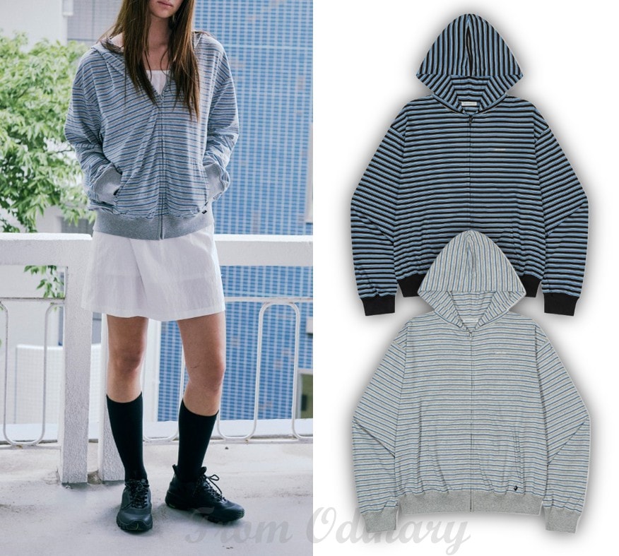Lc STRIPED ZIP-UP HOODIE (LC252TS11)