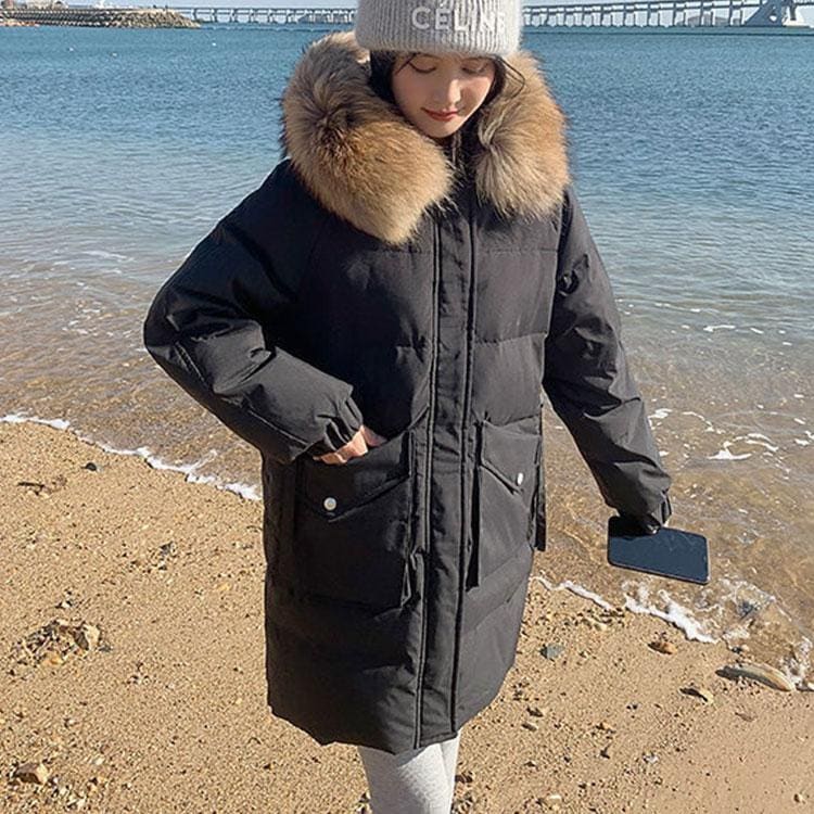 新入庫 秋冬　ダウンコート レディース ダウンコート ミドル丈　フード付き レディース ダウンジャケット ミドル丈　コート アウター 中綿 軽量