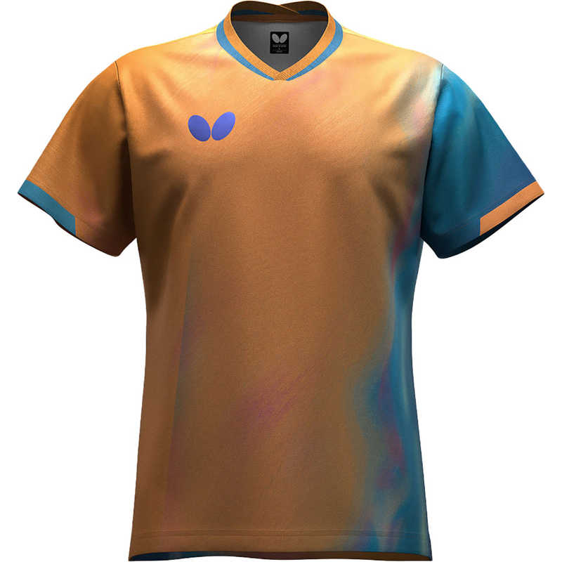 バタフライ　卓球用品 Butterfly インフィリア・シャツ [男女兼用 /3Sサイズ] オレンジ (返品交換不可)　47220