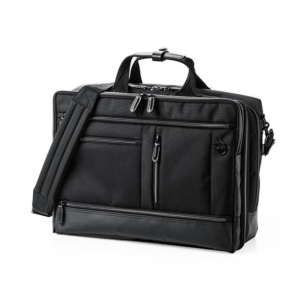 サンワダイレクト 3WAYビジネスバッグ(15.6型対応・大容量・テフロン加工・撥水・防汚・ブラック) 200-BAG138BK 1個 12,193円