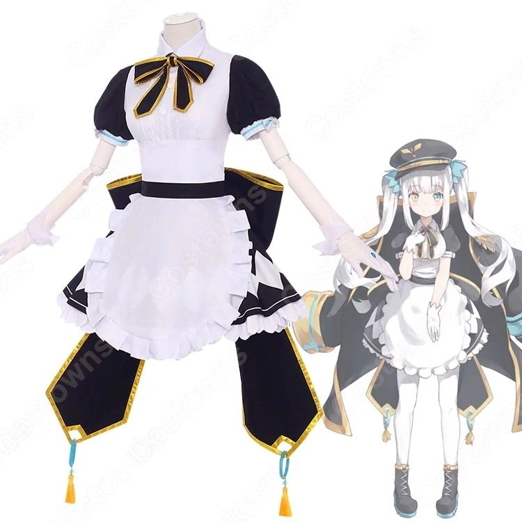 コスチューム 神楽めあ ステージ服 コスプレ衣装 VTuber メイド服 仮装 変装 バーチャルYouTuber イベントハロウィン 軍服コスプレ変装仮装セパレート