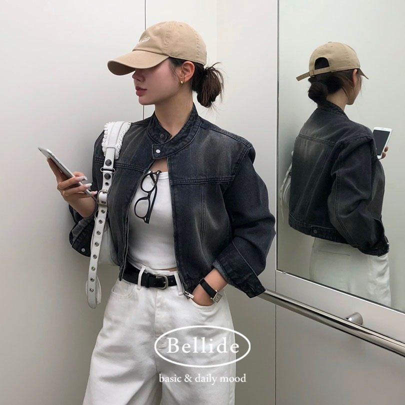 [MADE] バンドカラーデニムジャケット jk1135