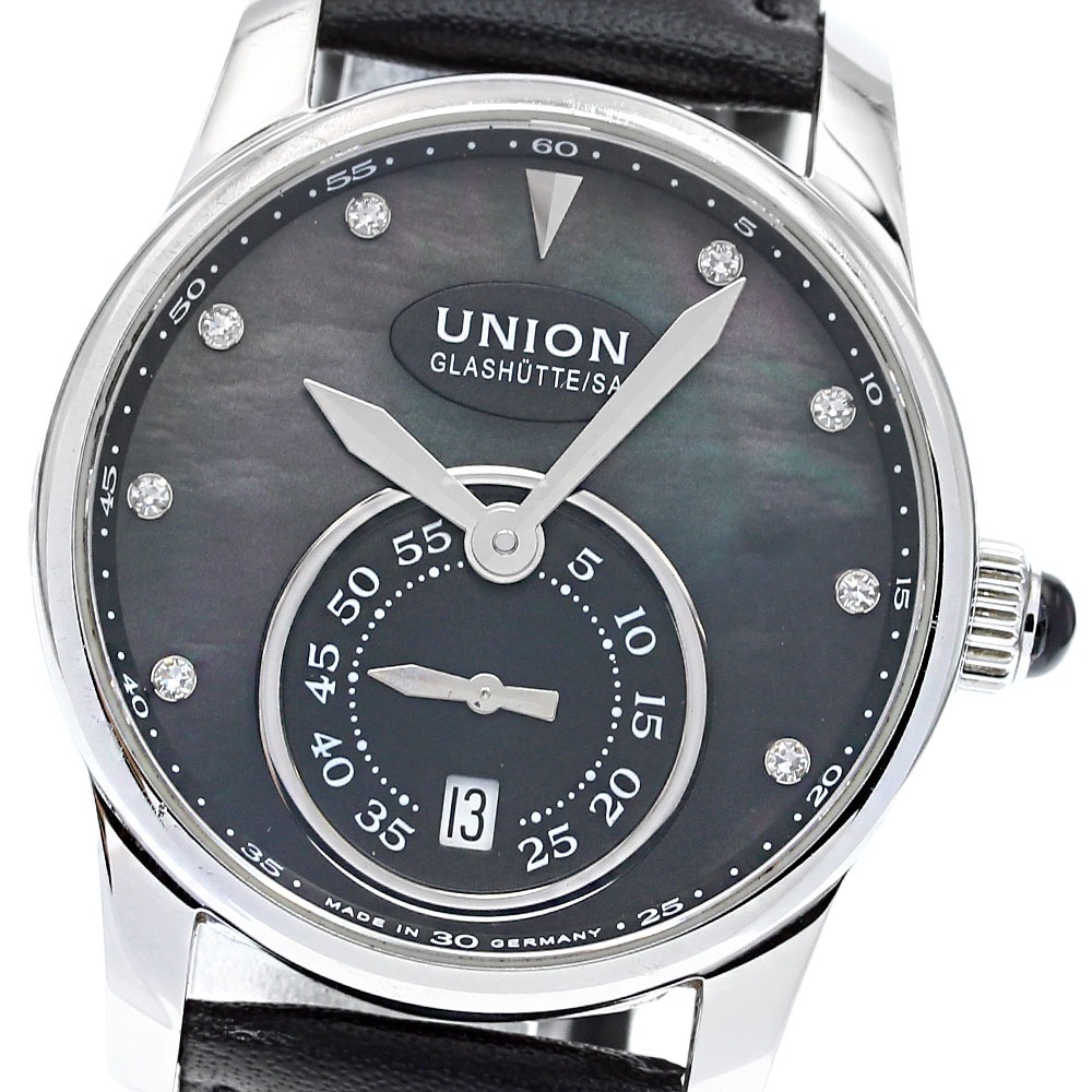 ジャンク ユニオングラスヒュッテ UNION GLASHUTTE D004.228A 8Pダイヤ スモールセコンド 自動巻き メンズ _830679【中古】