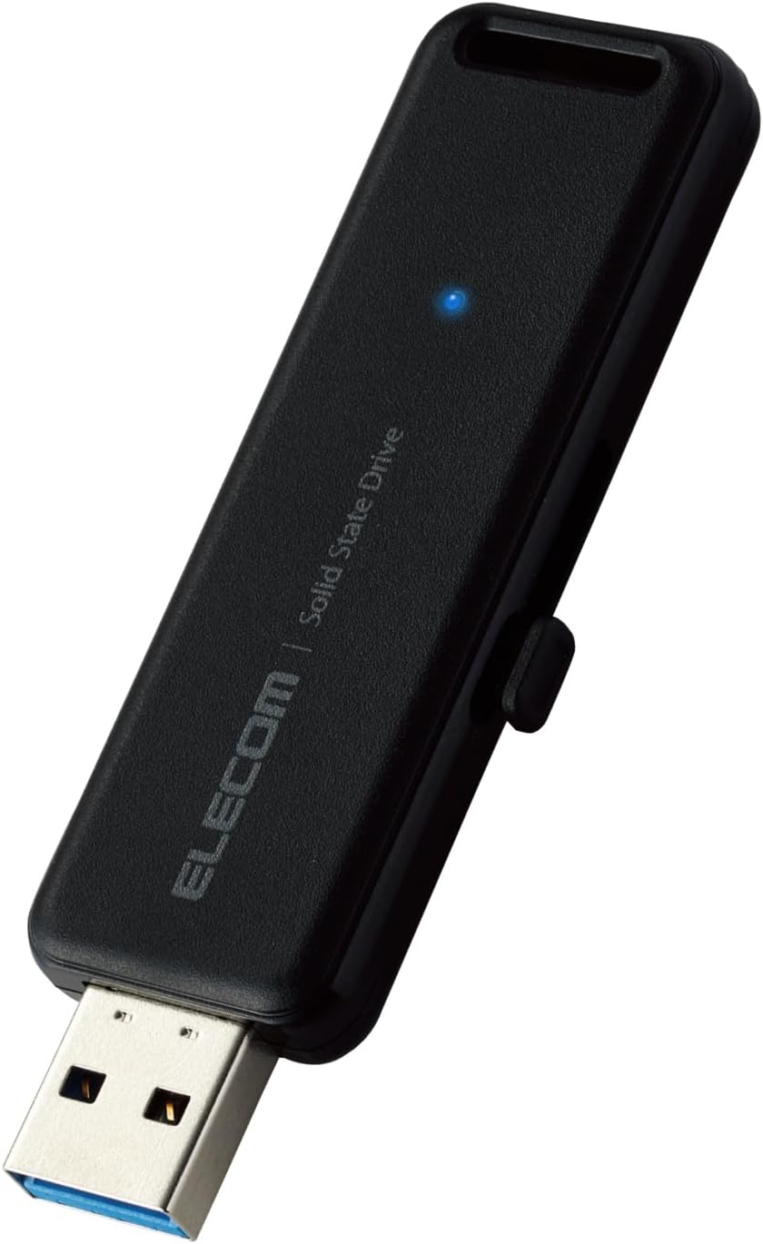 外付けSSD 2TB コンパクト ポータブル PS5/PS4対応(メーカー動作確認済) USB3.2(Gen1) ESD-EMB2000GBK