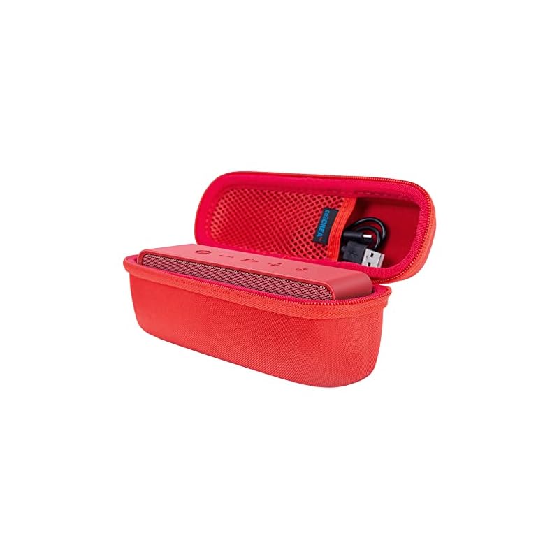 co2CREA製 Anker Soundcore/Soundcore 2 スピーカー用ハードケース (レッド)