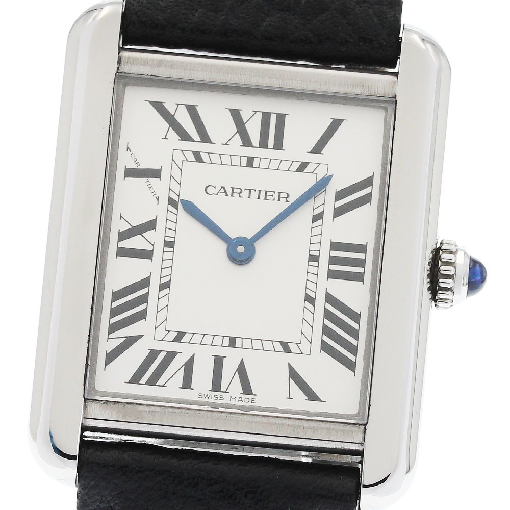 カルティエ CARTIER WSTA0030 タンクソロSM クォーツ レディース 良品 保証書付き_956067【中古】