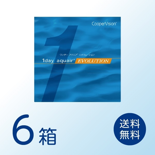ワンデーアクエアエボリューション 6箱セット (1箱90枚) 【処方箋提出必須】 ソフトコンタクトレンズ 1日使い捨て