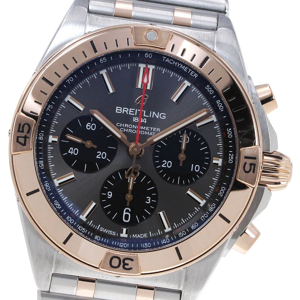 ブライトリング BREITLING UB0134 クロノマット B01 42 クロノグラフ デイト 自動巻き メンズ 良品 保証書付き_847602【中古】