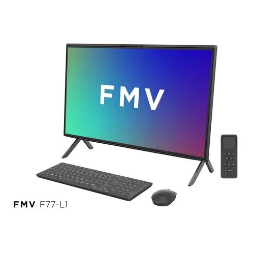 富士通 デスクトップPC FMV Desktop F FMVF77L1BA[27型 WQHD Ryzen AI 7 32GB 1TB Windows 11 Home Office OP付 ブラック]