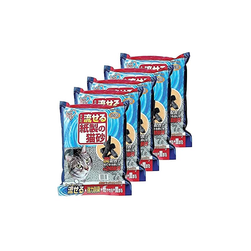 【即納】アイリスオーヤマ 紙製の猫砂 脱臭ペーパーフレッシュ 猫 砂 7L5袋入 DPF-70