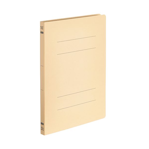 (まとめ) TANOSEEフラットファイルE(エコノミー) B5タテ 150枚収容 背幅18mm イエロー 1パック(10冊) (×30セット)