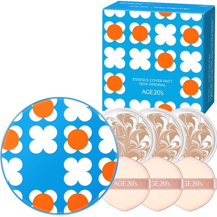 ドロップドロップドロップ2 ケース + ニューオリジナル 詰め替え 3p セットブルー(ケース)23号ホワイトラテ(ファクト)