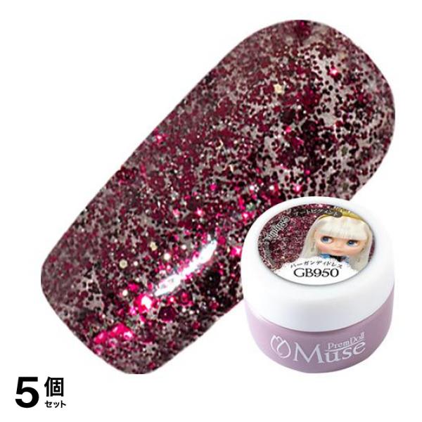 プリムドールミューズ×ブライス グリッター PDU-GB950 バーガンディドレス 3g 5個セット