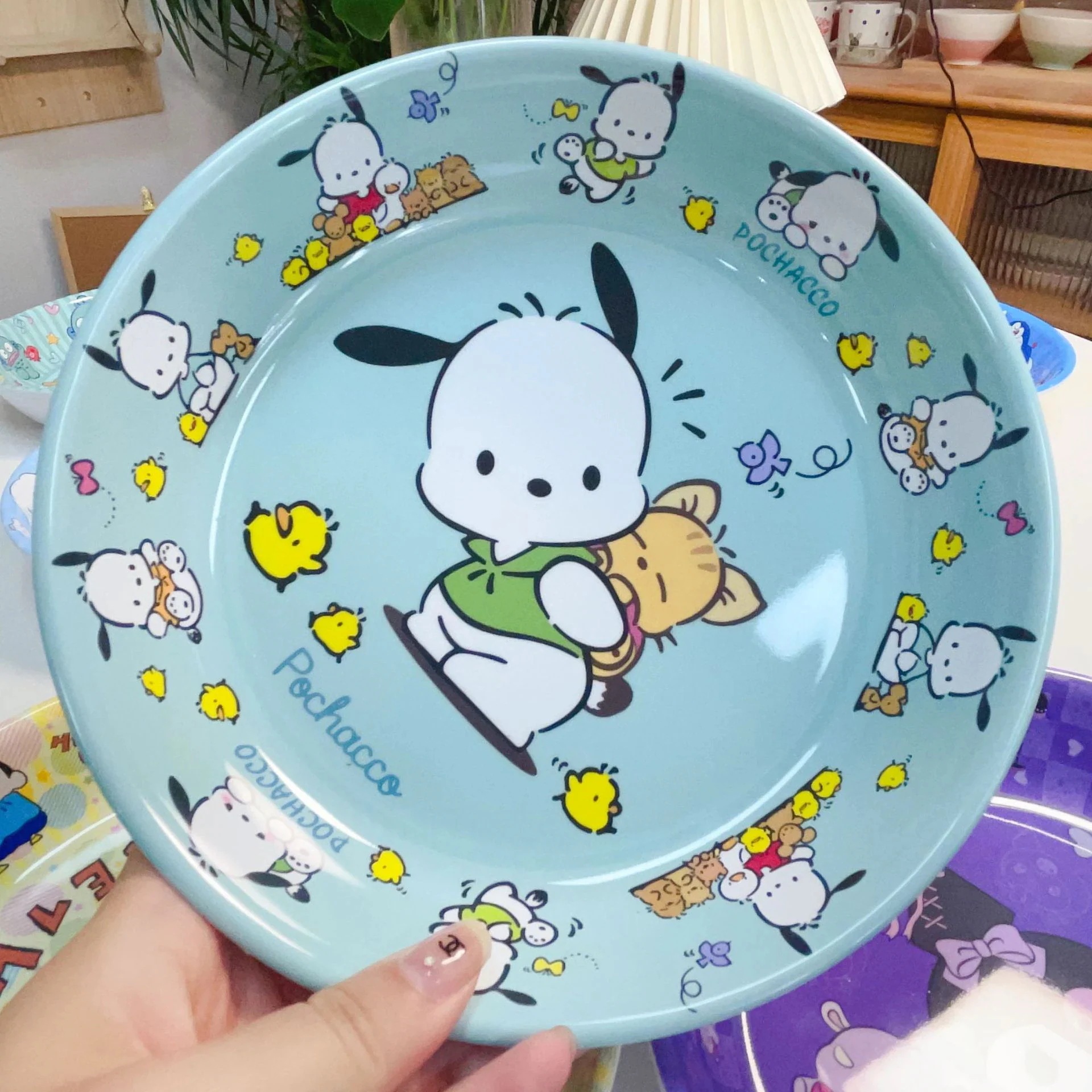 Qoo10] サンリオ 漫画かわいいサンリオメラミンプレート フ