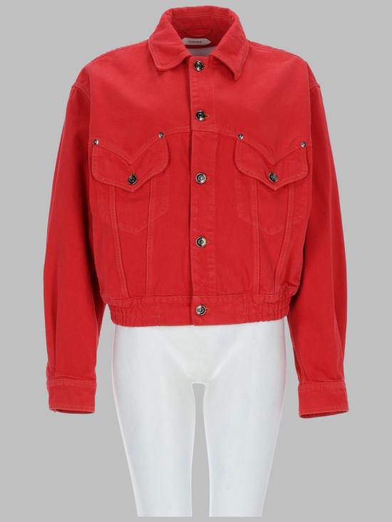 VERSACE Women Jackets 1024564 1A178711DA80 RED