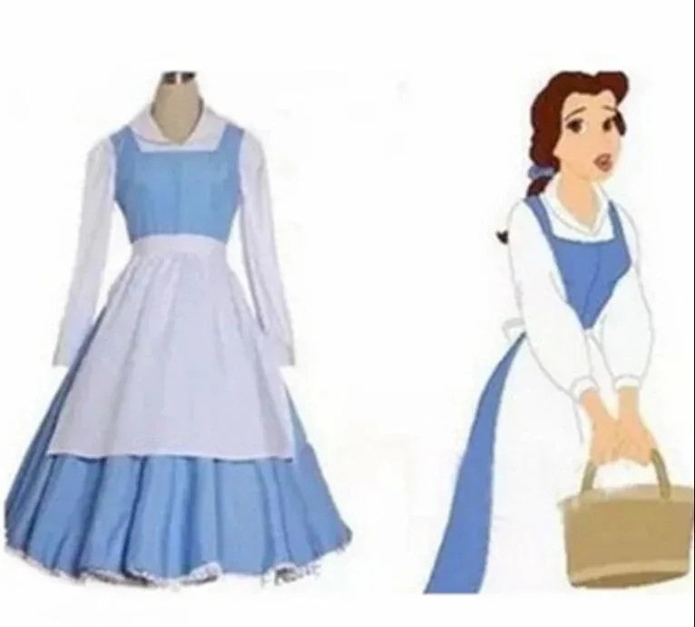 2025年新作入荷コスプレ ハロウィン スーツ 美女と野獣 ベル コスプレ衣装 コスチューム ワンピース ハロウィン仮装
