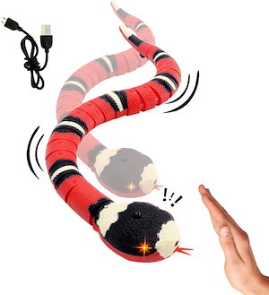 赤外線感知スネークおもちゃUSB充電式屋内および屋外いたずらおもちゃ子供ペット用赤外線センサー蛇玩具いたずらおもちゃヘビ誕生日プレゼント面白いペットのおもちゃヘビ高いシミュレーションおもちゃヘビ