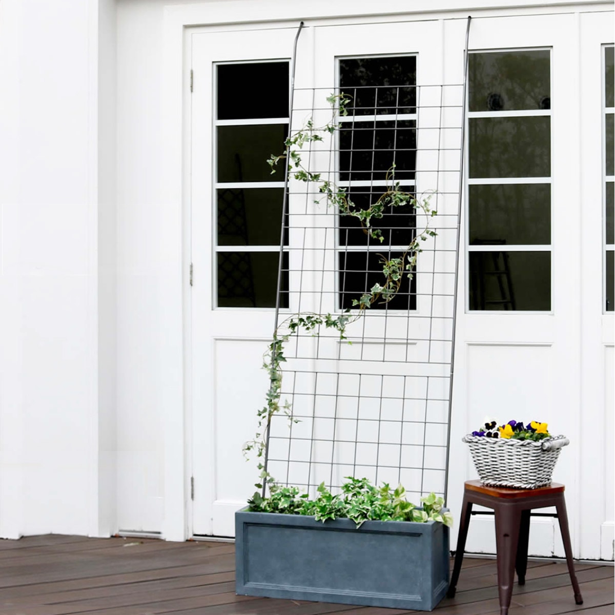 グリーンカーテン アイアン製グリーンカーテン グラフ グリーンフェンス グリーン カーテン フェンス ガーデンフェンス おしゃれ ガーデニング スチール 緑のカーテン 庭 ガーデングッズ