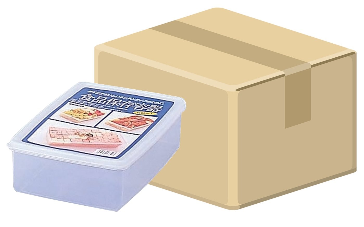 (ケース販売) 日本製 食品保存容器 SS-3 ナチュラル 20個入り 071651